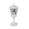 Northlight 25.25" Lighted Musical Snowman Snowing White Table Top Christmas Street Lamp